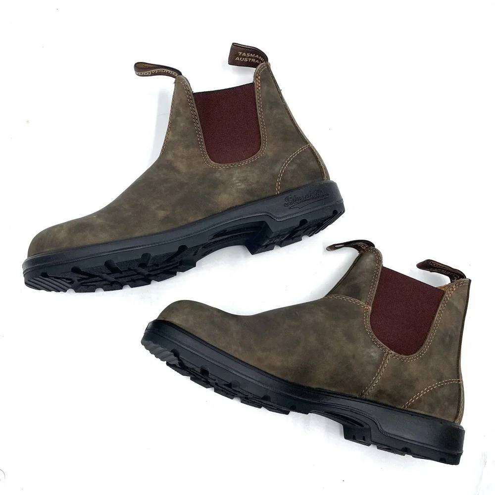 Blundstone 585 Chelsea Boots Rustic Brown Leather Ankle Sz 11 US / 10 AU Men's